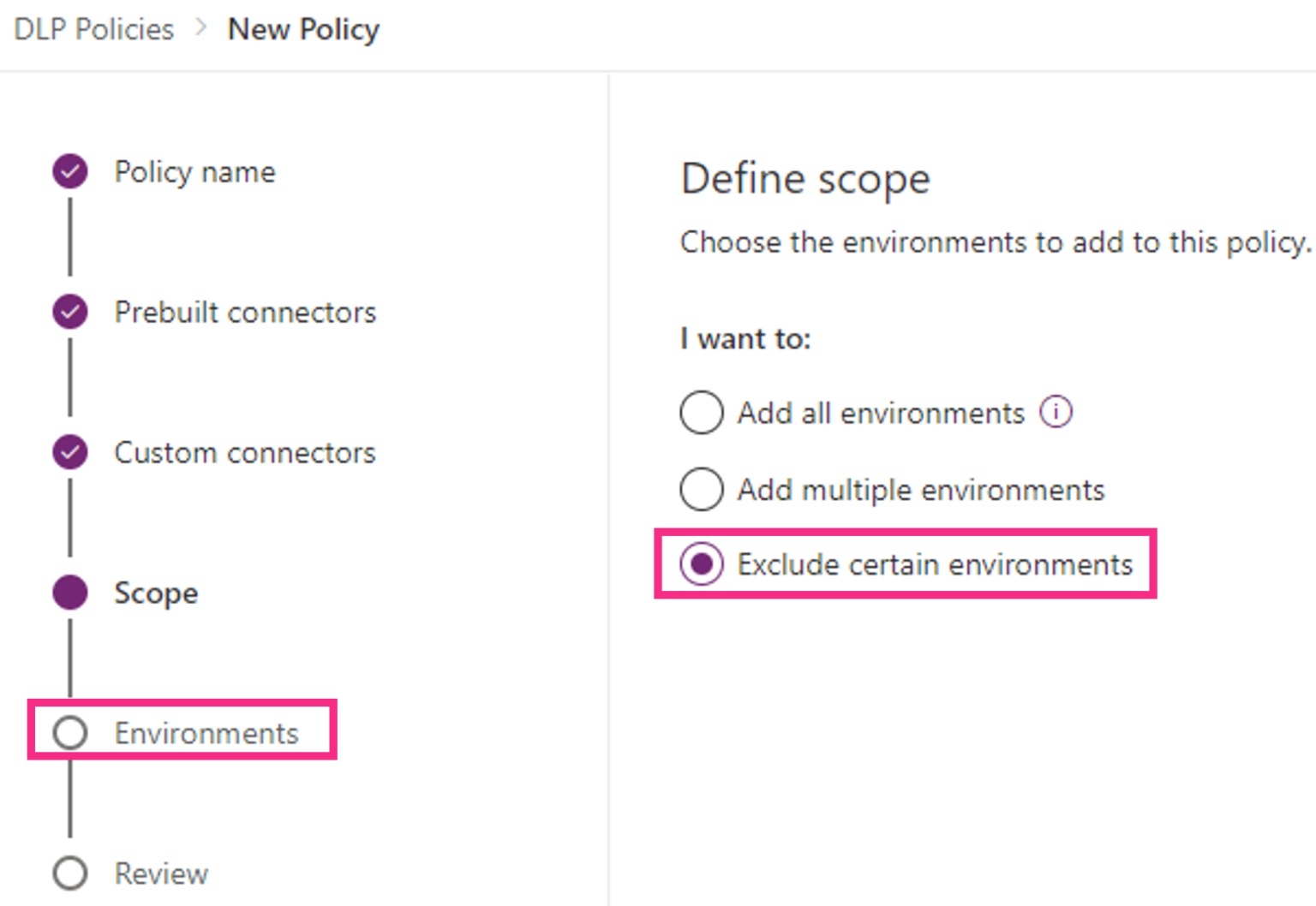 Power Platform DLP Impact Assessment Platforms of Power