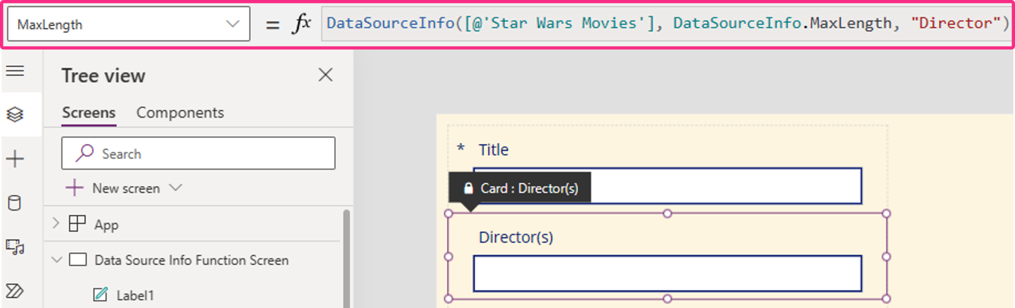 Using The DataSourceInfo Function In Power Apps - Platforms of Power