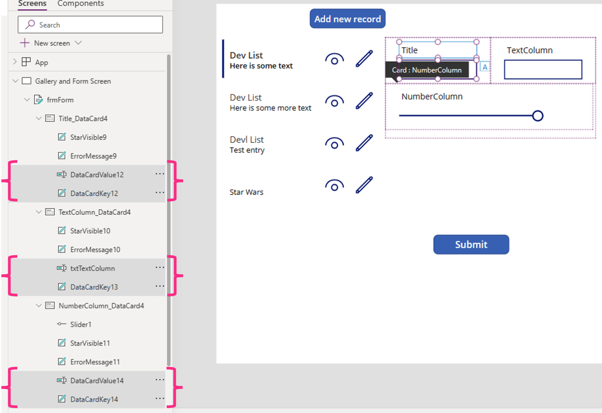Working With Form Controls In Power Apps - Platforms of Power