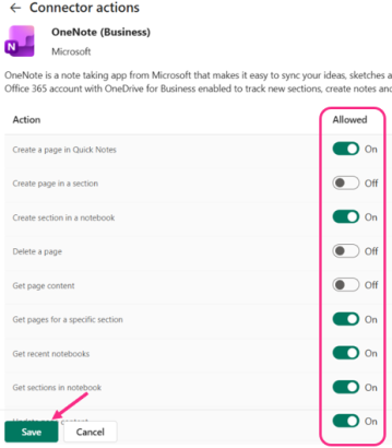 Removing triggers and actions for connectors in Advanced Connector Policies