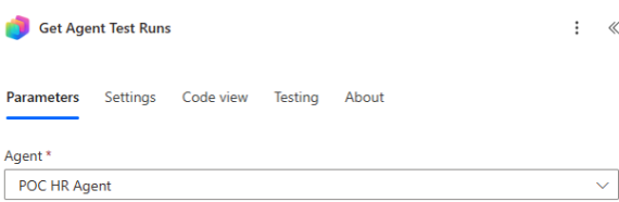 Get Agent Test Runs in the Microsoft Copilot Studio connector
