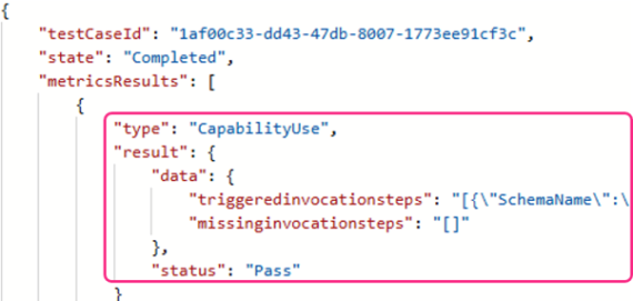 Get Agent Test Run Details output for Tool use evaluations