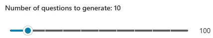 Adjust number of questions to generate
